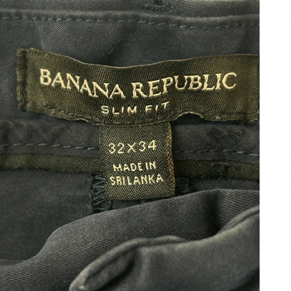 Banana Republic Slim Fit Pants - Navy- Size 32X34‎